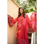 Pakistani clothing brands Maria B M. Basics Unstitched Eid II Lawn 25’, unstitched 3-piece lawn suit, MB-D-07a, shirt and dupatta style