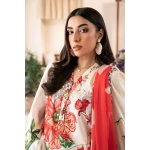 Pakistani clothing brands Maria B M. Basics Unstitched Eid II Lawn 25’, unstitched 3-piece lawn suit, MB-D-067b, front shirt