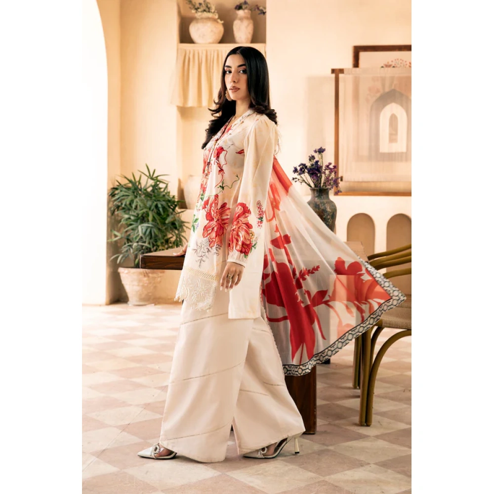 Pakistani clothing brands Maria B M. Basics Unstitched Eid II Lawn 25’, unstitched 3-piece lawn suit, MB-D-067b