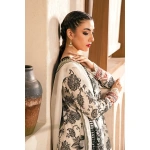 Pakistani clothing brands Maria B M. Basics Unstitched Eid II Lawn 25’, unstitched 3-piece lawn suit, MB-D-09A, side look