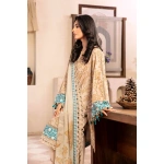 Pakistani clothing brands Maria B M. Basics Unstitched Eid II Lawn 25’, unstitched 3-piece lawn suit, MB-D-09B, side look