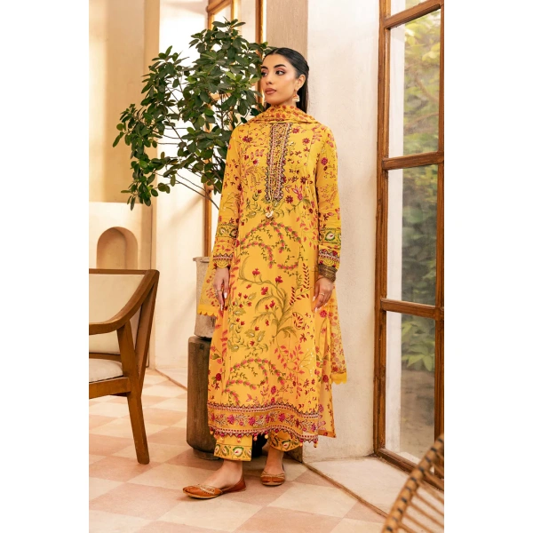 Pakistani clothing brands Maria B M. Basics Unstitched Eid II Lawn 25’, unstitched 3-piece lawn suit, MB-D-12A, front