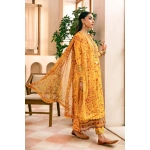 Pakistani clothing brands Maria B M. Basics Unstitched Eid II Lawn 25’, unstitched 3-piece lawn suit, MB-D-12A, SIDE LOOK