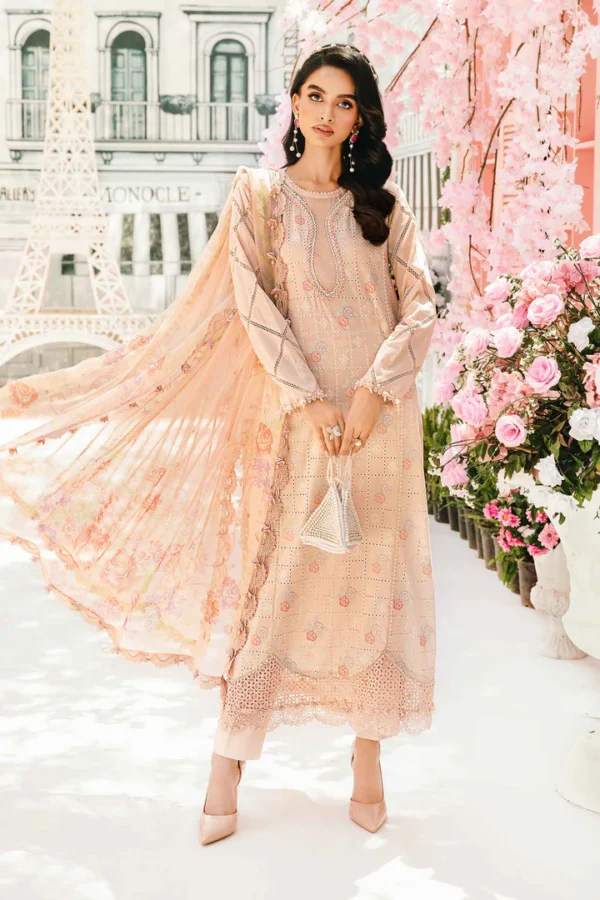 Maria B M.Prints Eid II 2025 unstitched 3-piece lawn suit MPT-2601-A front view