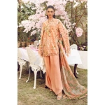 Maria B M. Prints Unstitched Eid II 2025’ “MPT-2602-A”, 3-piece Pakistani designer lawn suits in the UK- Zee Collections. FRONT