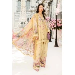 Pakistani clothing brands Maria B M.Prints Unstitched Eid II 2025’, 3-piece lawn suit, MPT-2603-A, front