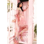 Pakistani clothing brands Maria B M.Prints Unstitched Eid II 2025’, 3-piece lawn suit, MPT-2603-B, side look