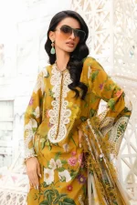Shop “MPT-2604-B” Maria B M. Prints Unstitched Eid II 2025’, 3-piece Pakistani designer lawn suits for the summer season in the UK- Zee Collections.