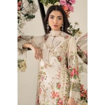 Pakistani clothing brands Maria B M.Prints Unstitched Eid II 2025’, 3-piece lawn suit, MPT-2605-A, front shirt