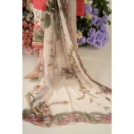 Pakistani clothing brands Maria B M.Prints Unstitched Eid II 2025’, 3-piece lawn suit, MPT-2605-A, dupatta