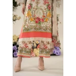 Pakistani clothing brands Maria B M.Prints Unstitched Eid II 2025’, 3-piece lawn suit, MPT-2605-A, printed daman and trouser