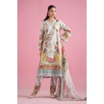 Pakistani clothing brands Maria B M.Prints Unstitched Eid II 2025’, 3-piece lawn suit, MPT-2605-B, front