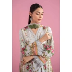 Pakistani clothing brands Maria B M.Prints Unstitched Eid II 2025’, 3-piece lawn suit, MPT-2605-B, front