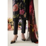 Maria B M. Prints Unstitched Eid II 2025’ “MPT-2607-B”, 3-piece Pakistani designer lawn suits in the UK- Zee Collections. FRONTdaman and trouser