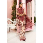 Maria B M. Prints Unstitched Eid II 2025’ “MPT-2608-a”, 3-piece Pakistani designer lawn suits in the UK- Zee Collections