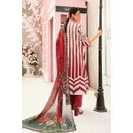 Maria B M. Prints Unstitched Eid II 2025’ “MPT-2609-A”, 3-piece Pakistani designer lawn suits in the UK- Zee Collections. BACK