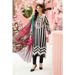 Maria B M. Prints Unstitched Eid II 2025’ “MPT-2609-B”, 3-piece Pakistani designer lawn suits in the UK- Zee Collections. FRONT