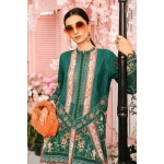 Pakistani clothing brands Maria B M.Prints Unstitched Eid II 2025’, 3-piece lawn suit, MPT-2610-A, front shirt