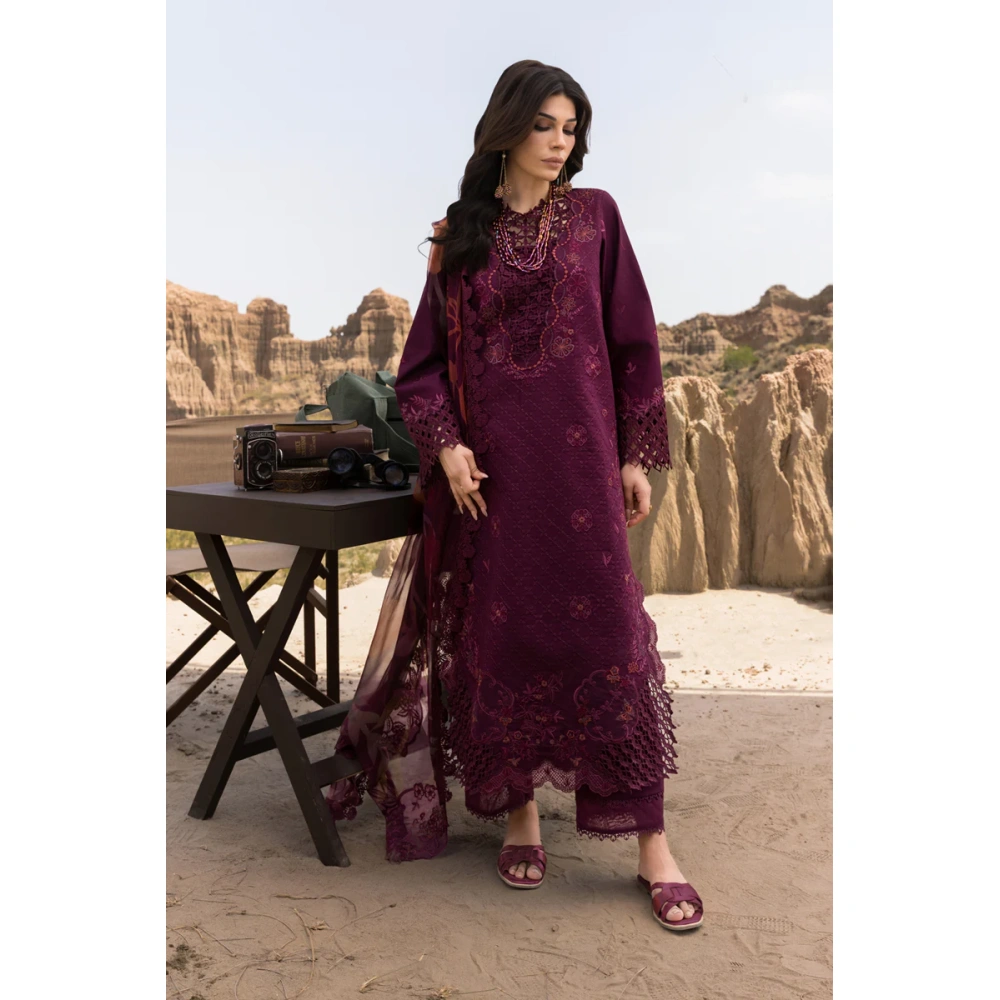 Rang Rasiya Premium Eid Collection 2025 | Amyra, 3-piece Pakistani designer lawn suits in the UK- Zee Collections.