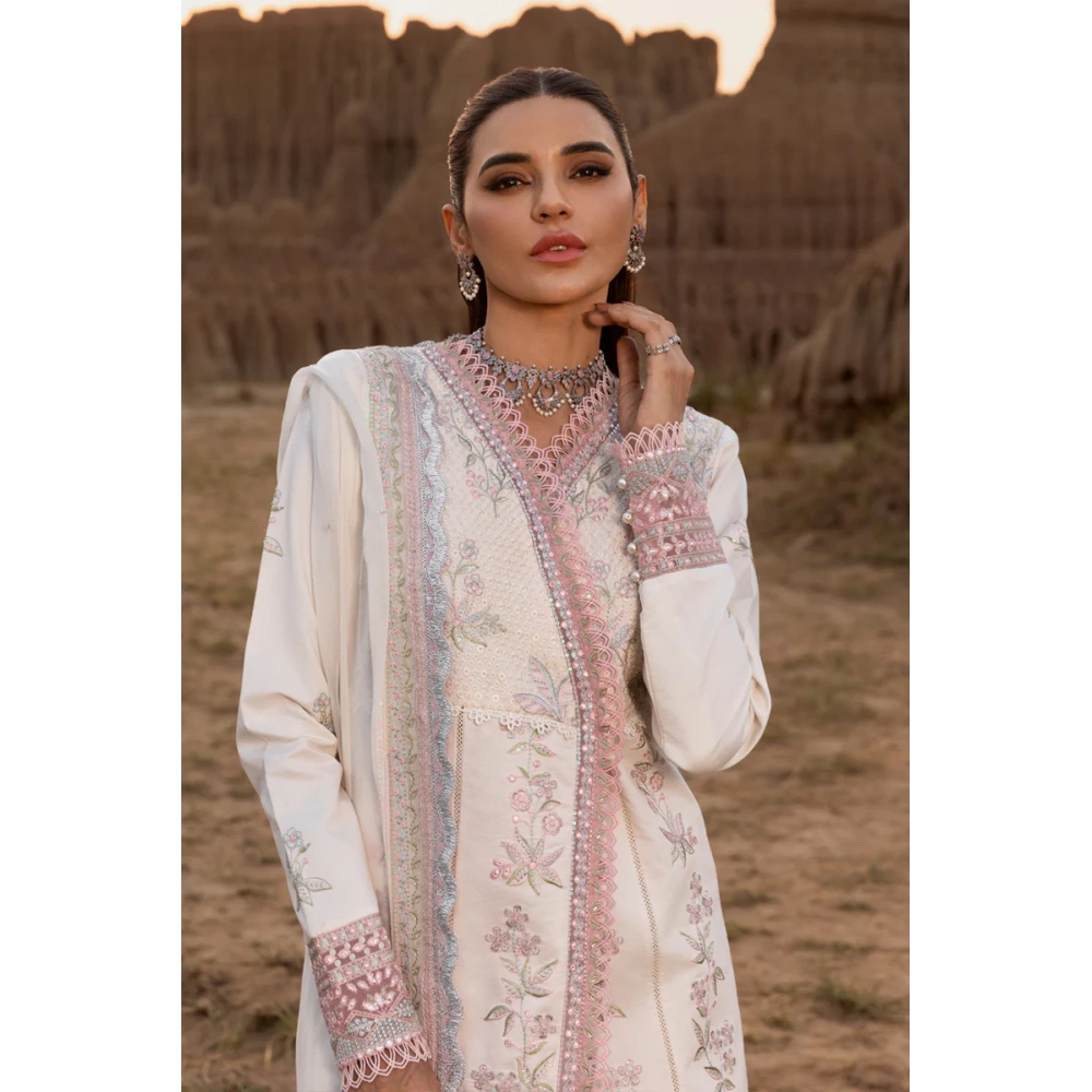 Rang Rasiya Premium Eid Collection 2025 | Haya, 3-piece Pakistani designer lawn suits in the UK- Zee Collections. FRONT shirt