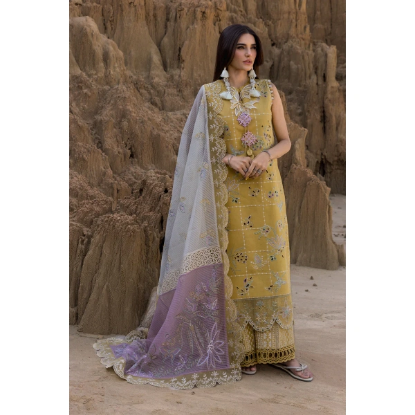 Rang Rasiya Premium Eid Collection 2025 | Nadia, 3-piece Pakistani designer lawn suits in the UK- Zee Collections. FRONT