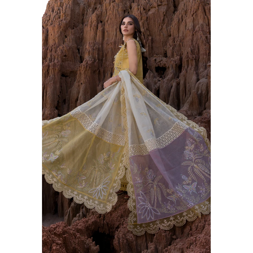 Rang Rasiya Premium Eid Collection 2025 | Nadia, 3-piece Pakistani designer lawn suits in the UK- Zee Collections. dupatta