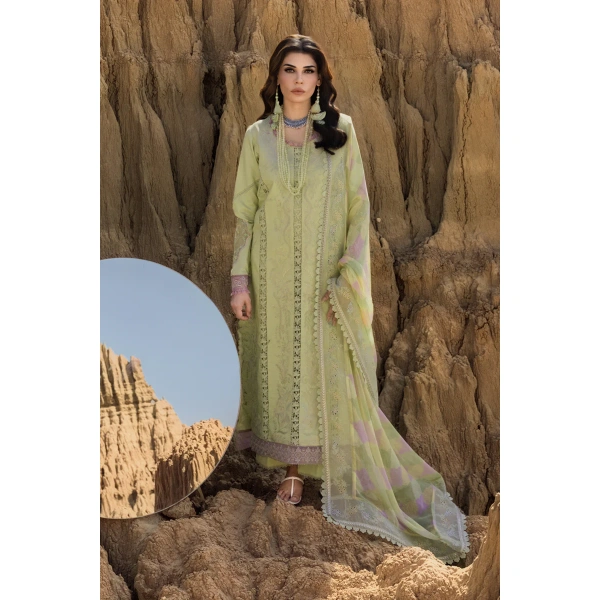 Rang Rasiya Premium Eid Collection 2025 | Rania, 3-piece Pakistani designer lawn suits in the UK- Zee Collections. FRONT