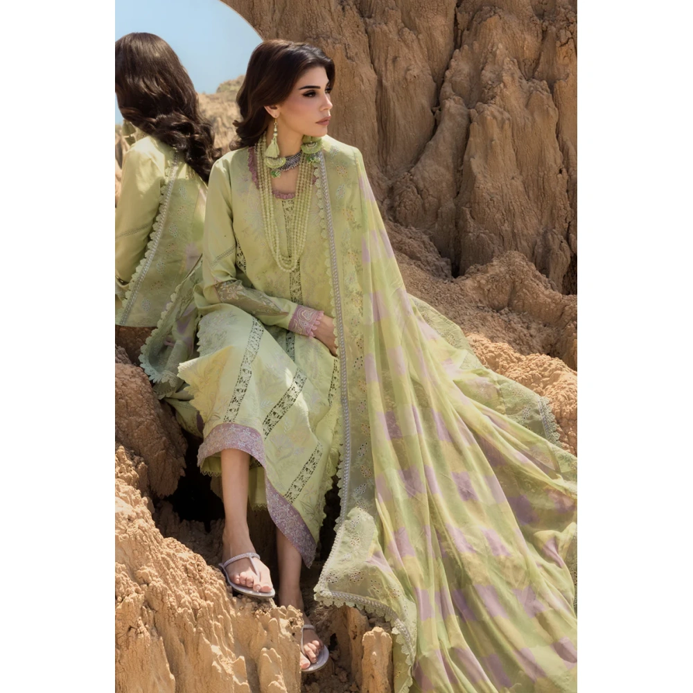 Rang Rasiya Premium Eid Collection 2025 | Rania, 3-piece Pakistani designer lawn suits in the UK- Zee Collections. kameez and dupatta