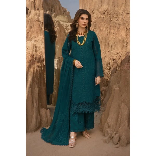 Rang Rasiya Premium Eid Collection 2025 | Zaynah, 3-piece Pakistani designer lawn suits in the UK- Zee Collections. FRONT