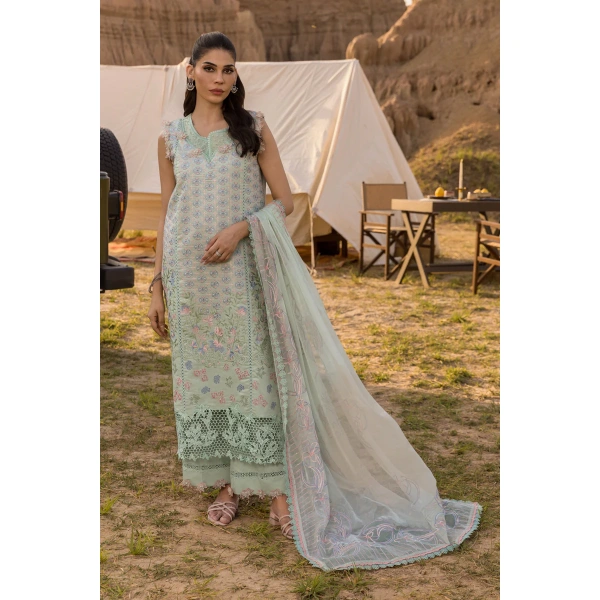 Rang Rasiya Premium Eid Collection 2025 | Nadine, 3-piece Pakistani designer lawn suits in the UK- Zee Collections. FRONT