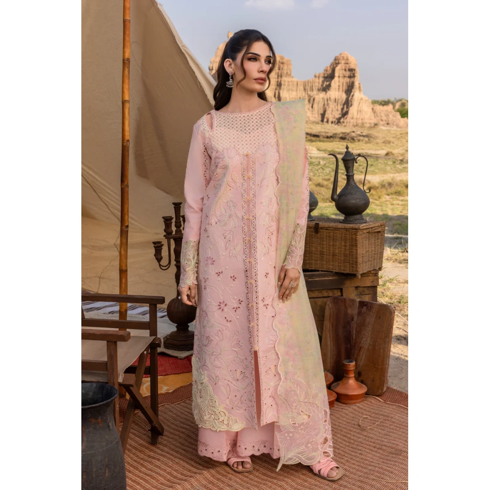 Rang Rasiya Premium Eid Collection 2025 | Nehal, 3-piece Pakistani designer lawn suits in the UK- Zee Collections. FRONT