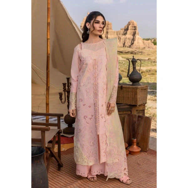 Rang Rasiya Premium Eid Collection 2025 | Nehal, 3-piece Pakistani designer lawn suits in the UK- Zee Collections. FRONT