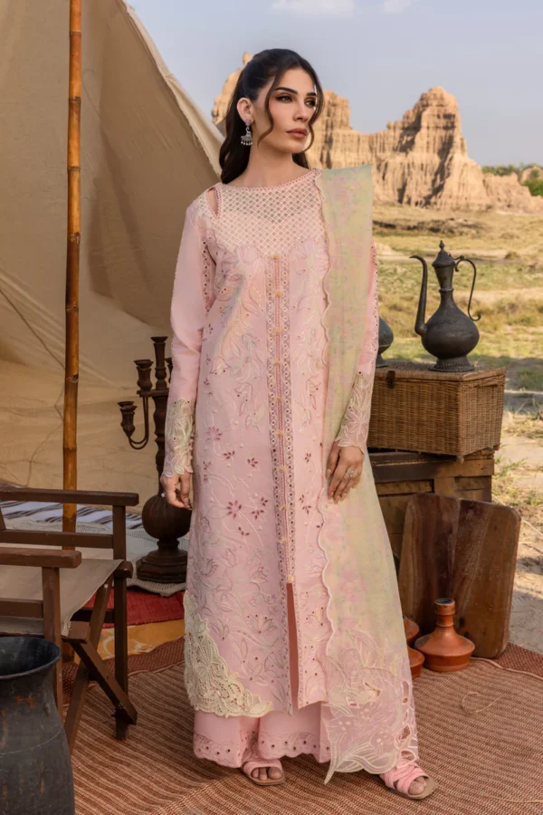Rang Rasiya Premium Eid Collection 2025 | Nehal, 3-piece Pakistani designer lawn suits in the UK- Zee Collections. FRONT