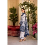 Pakistani clothing brands Sobia Nazir PK Vital Collection 2025, unstitched 3-piece lawn embroidered suit, Design 10B, SIDE LOOK