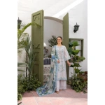 Pakistani clothing brands Sobia Nazir PK Vital Collection 2025, unstitched 3-piece lawn embroidered suit, Design 2b, front