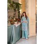 Pakistani clothing brands Sobia Nazir PK Vital Collection 2025, unstitched 3-piece lawn embroidered suit, Design 3a, front