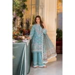 Pakistani clothing brands Sobia Nazir PK Vital Collection 2025, unstitched 3-piece lawn embroidered suit, Design 3a, front shirt