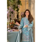 Pakistani clothing brands Sobia Nazir PK Vital Collection 2025, unstitched 3-piece lawn embroidered suit, Design 3a, sleeves style