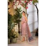 Pakistani clothing brands Sobia Nazir PK Vital Collection 2025, unstitched 3-piece lawn embroidered suit, Design 3b