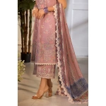 Pakistani clothing brands Sobia Nazir PK Vital Collection 2025, unstitched 3-piece lawn embroidered suit, Design 3b, front shirt trouser and dupatta style