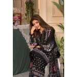 Pakistani clothing brands Sobia Nazir PK Vital Collection 2025, unstitched 3-piece lawn embroidered suit, Design 5a, daman embroidery