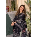 Pakistani clothing brands Sobia Nazir PK Vital Collection 2025, unstitched 3-piece lawn embroidered suit, Design 5a, shirt embroidery and trouser