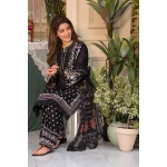 Pakistani clothing brands Sobia Nazir PK Vital Collection 2025, unstitched 3-piece lawn embroidered suit, Design 5a