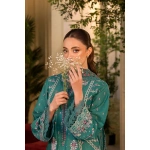 Pakistani clothing brands Sobia Nazir PK Vital Collection 2025, unstitched 3-piece lawn embroidered suit, Design 6a, sleeves embroidery