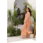 Pakistani clothing brands Sobia Nazir PK Vital Collection 2025, unstitched 3-piece lawn embroidered suit, Design 7a, side look