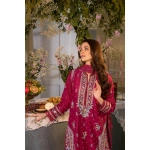 Pakistani clothing brands Sobia Nazir PK Vital Collection 2025, unstitched 3-piece lawn embroidered suit, Design 7b, shirt embroidery