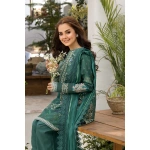Pakistani clothing brands Sobia Nazir PK Vital Collection 2025, unstitched 3-piece lawn embroidered suit, Design 9b, dupatta design