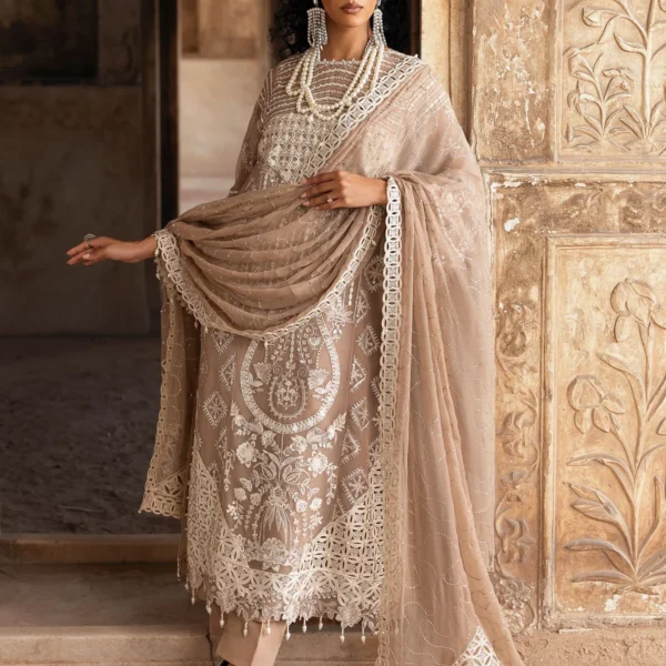 Sardinia-1103-Divani Unstitched Chiffon Edits, Pakistani designer clothes in the UK- Zee Collections, front