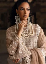 Sardinia-1103-Divani Unstitched Chiffon Edits, Pakistani designer clothes in the UK- Zee Collections, front neck ans sleeves embroidery