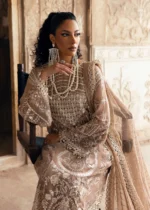 Sardinia-1103-Divani Unstitched Chiffon Edits, Pakistani designer clothes in the UK- Zee Collections, front shirt and sleeves design